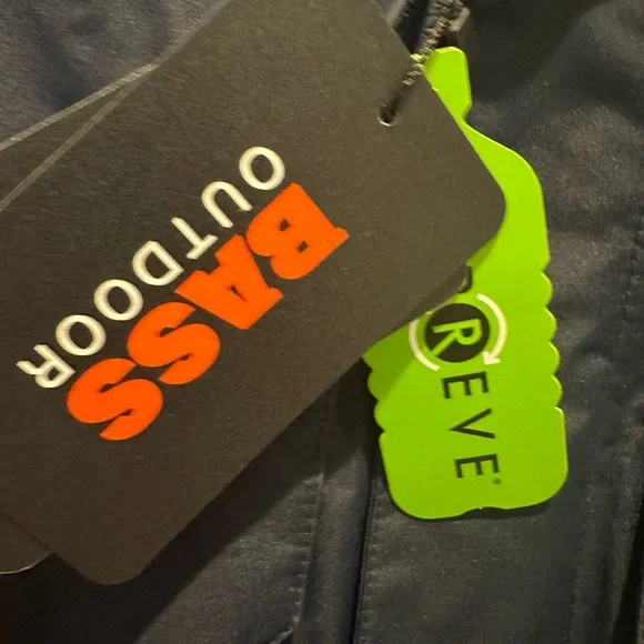 Bass Outdoor Water resistance unisex navy jacket Size L - Picture 6 of 15